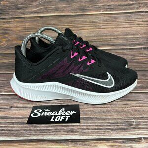 Nike Quest 3 Women's Black Pink Athletic Running Shoes Size 7.5
